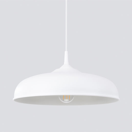 Sollux Gina Pendant Light White with Socket E27 38cm