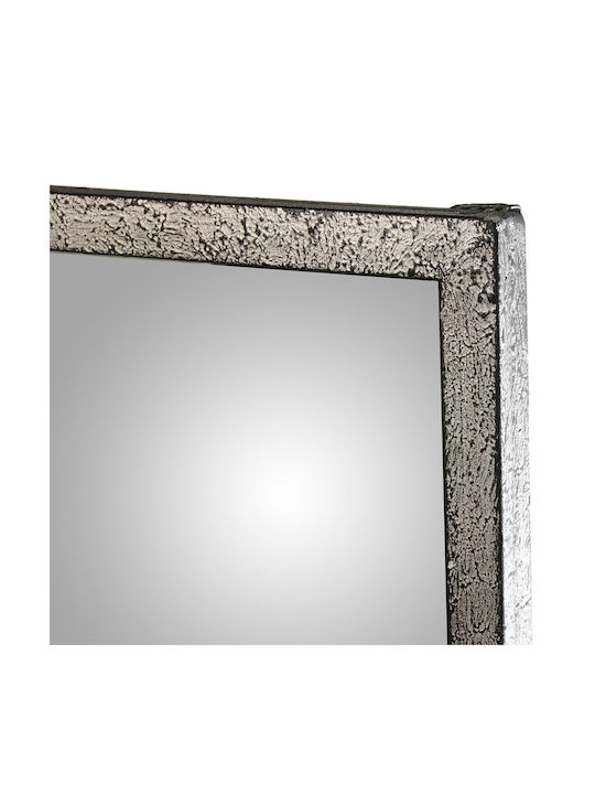 Alexandra House Living Wall Mirror with Black Metallic Frame 80x79cm 1pcs