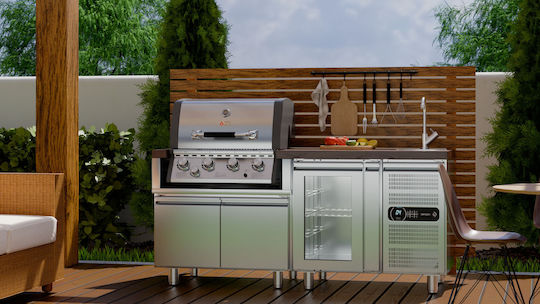Thermogatz Commercial Refrigerator with Drawer L95.5xD70xH81.5cm