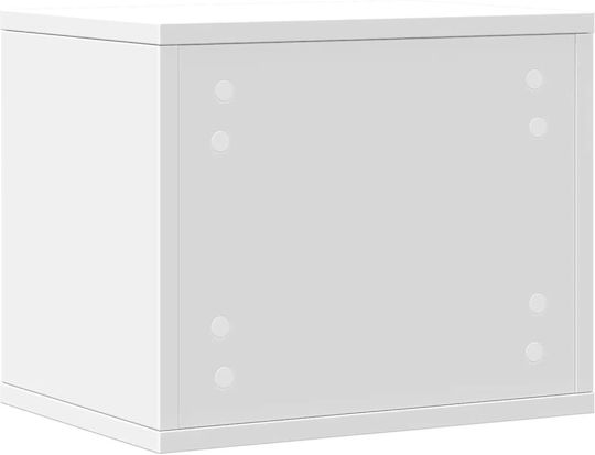 Ξύλινη Θήκη Χαρτιών σε Λευκό Χρώμα 26x29.5x36εκ. 1τμχ
