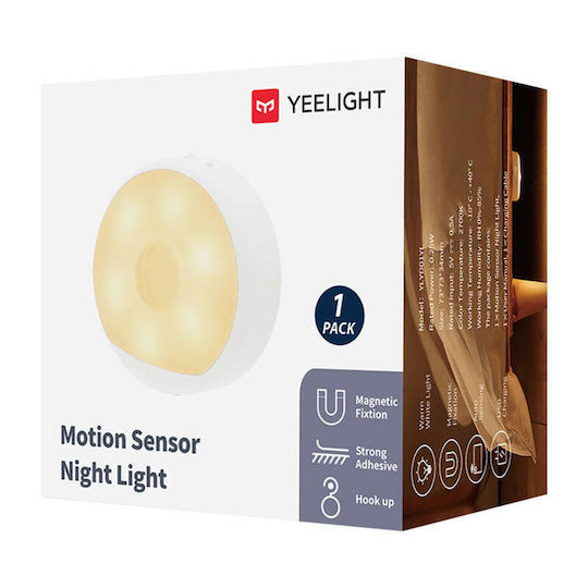 Yeelight Rechargeable Night Light Switch with Battery Powered and Mounting Sticker 1pcs