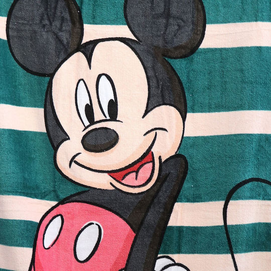 Disney Mickey Kids Beach Towel Green Mickey 120x60cm