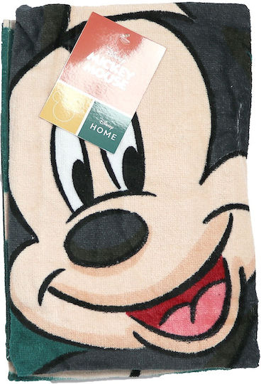 Disney Mickey Kids Beach Towel Green Mickey 120x60cm