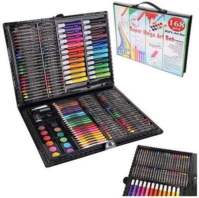 Aria Trade Colouring Set in Case 39x39cm 168pcs