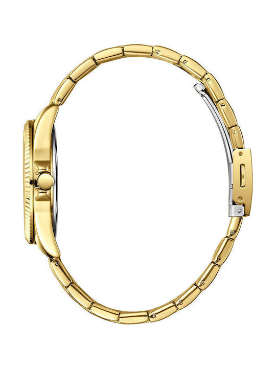 Lee Cooper Γυναικείο Ρολόι 35mm Μπαταρίας με Χρυσό Μεταλλικό Μπρασελέ