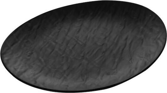 Viosarp Teller Untiefe Oval aus Melamin Gray 28x28cm