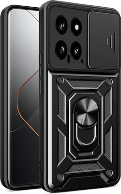 Techsuit CamShield Umschlag Rückseite Schwarz (Xiaomi 14)