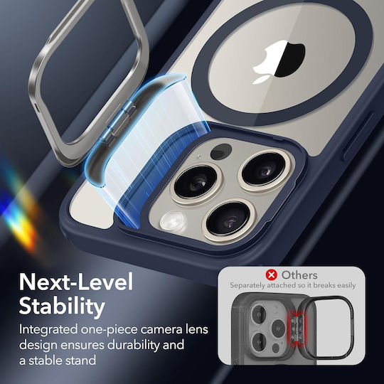 ESR Classic Hybrid Back Cover Silicon Albastru (iPhone 15 Pro)