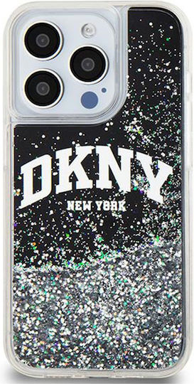 DKNY Liquid Back Cover Plastic / Silicon Negru (iPhone 13 Pro)