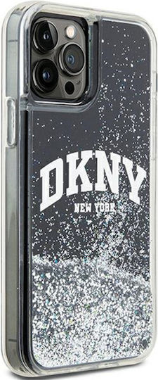 DKNY Liquid Back Cover Πλαστικό / Σιλικόνης Μαύρο (iPhone 12 / 12 Pro)