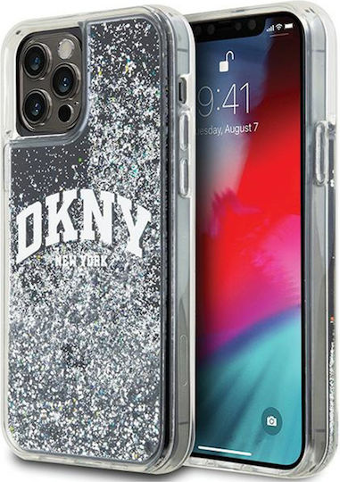 DKNY Liquid Back Cover Πλαστικό / Σιλικόνης Μαύρο (iPhone 12 / 12 Pro)