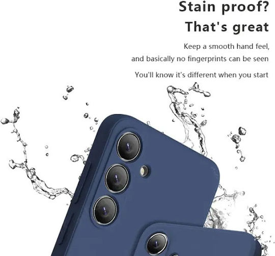 Soft Umschlag Rückseite Silikon Marineblau (Galaxie A15)