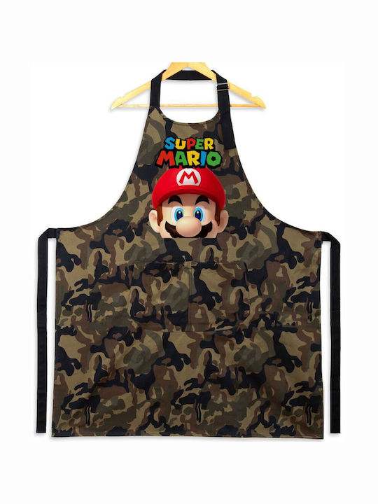 Koupakoupa Super Mario Șorț de Bucătărie Maro 31.5x20cm KP_1835_apron-army 1buc