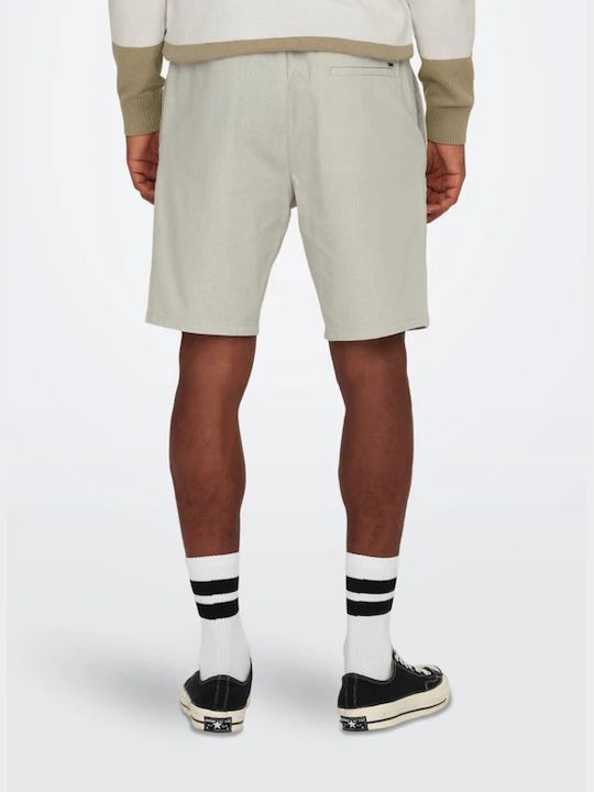 Only & Sons Herrenshorts Chino Silver Lining