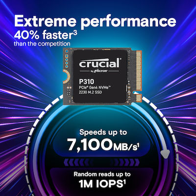 Crucial P310 SSD 1TB M.2 NVMe PCI Express 4.0