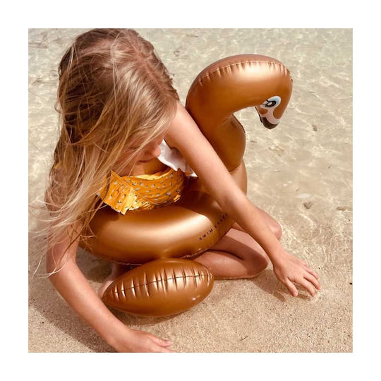 Swim Essentials Kinder Schwimmring Schwan ab 3 Jahren Gold