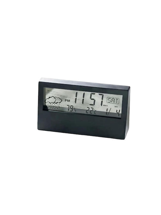 Tabletop Digital Clock with Alarm Black 020212_b