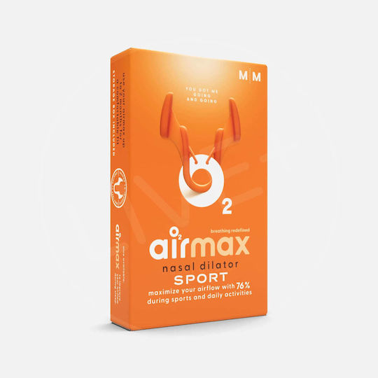 NeilMed Airmax Sport Ρινικός Διαστολέας για το Ροχαλητό Πορτοκαλί 2τμχ