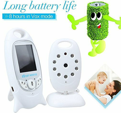 VB601 Wireless Baby Monitor with Camera & Screen 2" , Two-way Communication & Lullabies