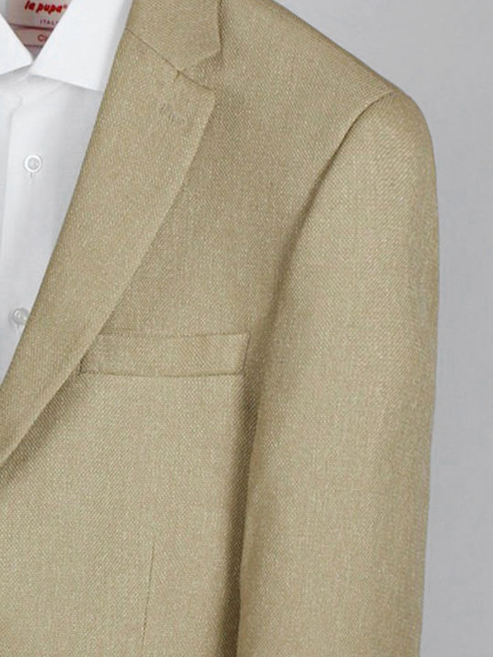 Elite Men's Summer Suit Jacket Camel