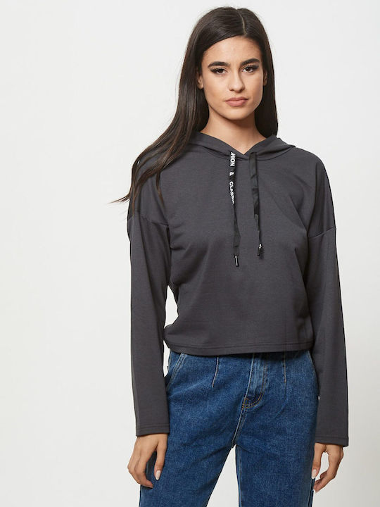 Bluza Damă Cu Glugă Negru