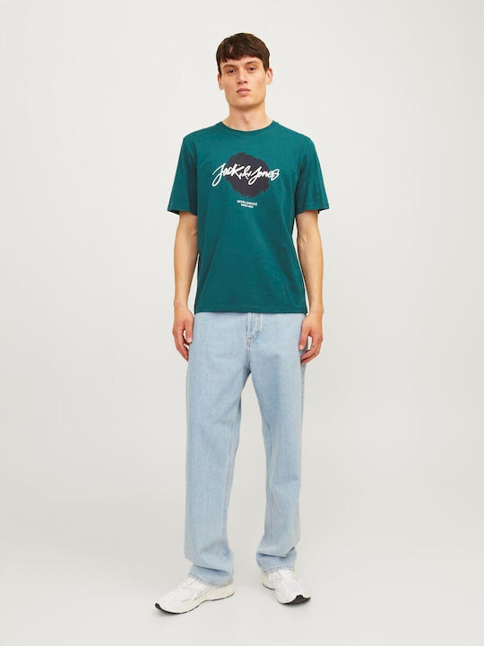 Jack & Jones T-shirt Bărbătesc cu Mânecă Scurtă Green