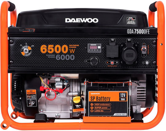 Daewoo Generators Benzin mit maximaler Leistung 6kVA