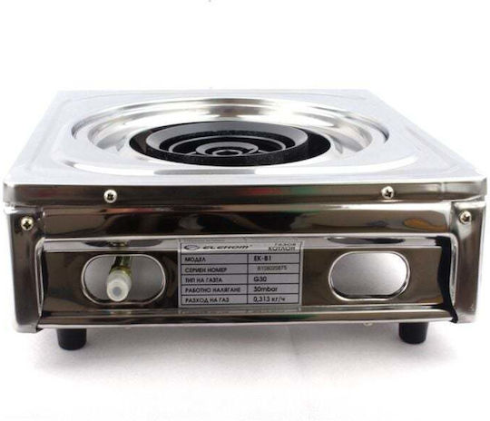 Elekom Countertop Burner Flüssiggas Single Inox