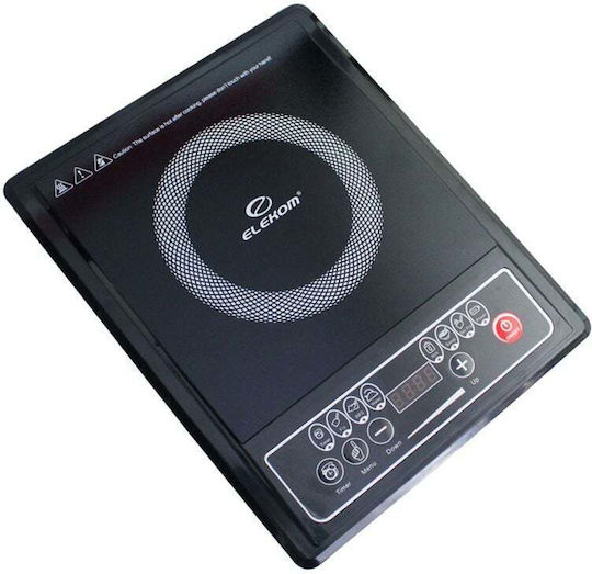 Elekom Induction Countertop Single Burner Black