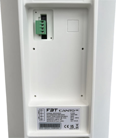 FBT Canto8c W Παθητικό Επιτοίχιο Ηχείο 250W (Τεμάχιο) 24x24x24εκ. Λευκό