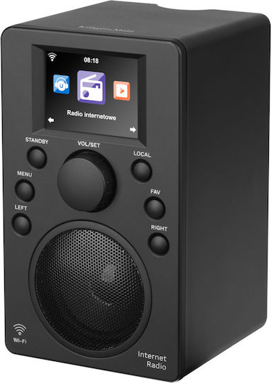 Kruger & Matz KM0818 Επιτραπέζιο Ραδιόφωνο DAB με Bluetooth και USB Μαύρο