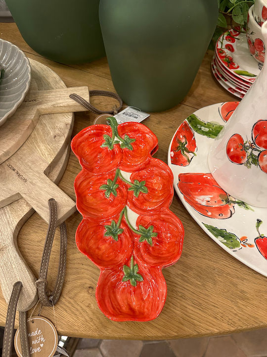 MSA Design Tomato Serving Platter Red 31x15cm MSA Design Tomato Serving Platter Red 31x15cm