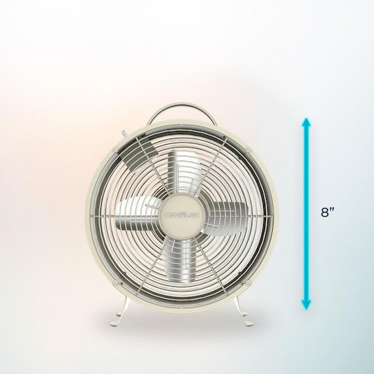 Cecotec Energy Silence 400 Retro Ventilator Bej 25W