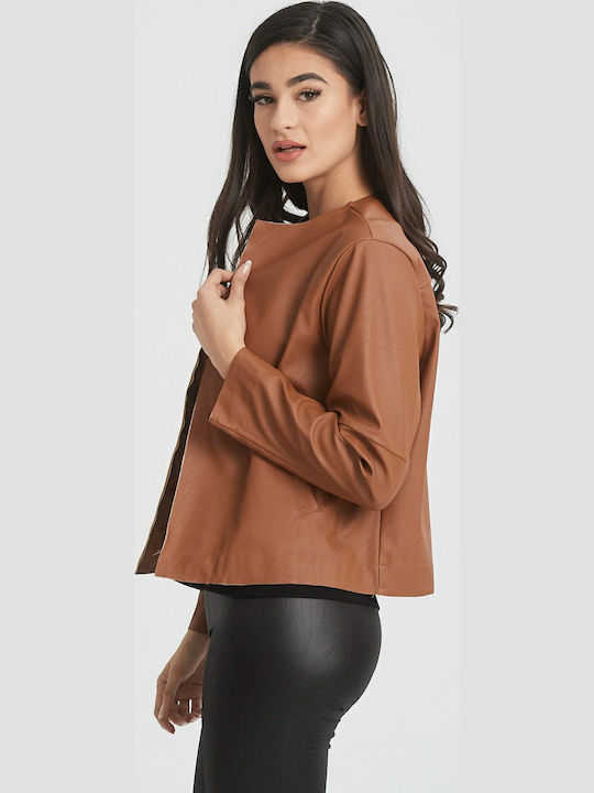 Γυναικείο Biker Jacket Μπορντό