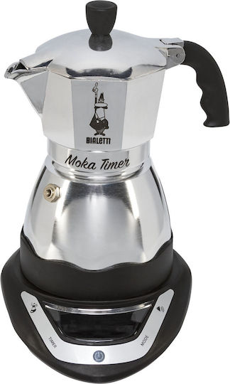 Bialetti Electric Stovetop Espresso Pot 2 Cups Brown