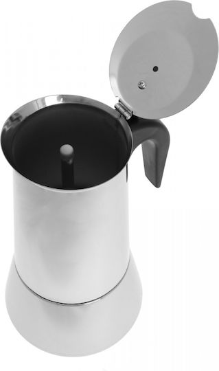 KING Hoff Espresso Pot 12 Cups Inox Brown
