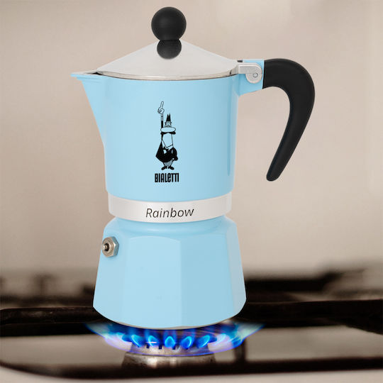 Bialetti 3 Cups Stovetop Espresso Pot Blue