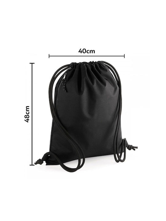 Rucsac cu snur Inside Out Anger, geantă de sport cu buzunar negru, 40x48cm și șnururi groase