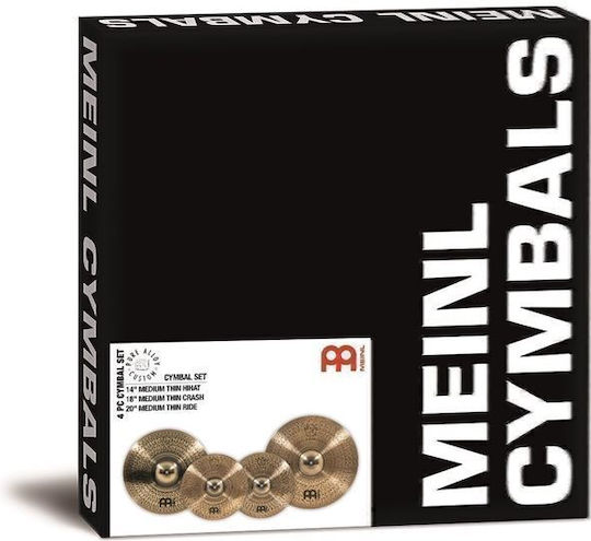 Meinl Σετ Πιατινιών Pure Alloy Custom Cymbal (14" Hi-Hat, 18" Crash, 20" Ride)