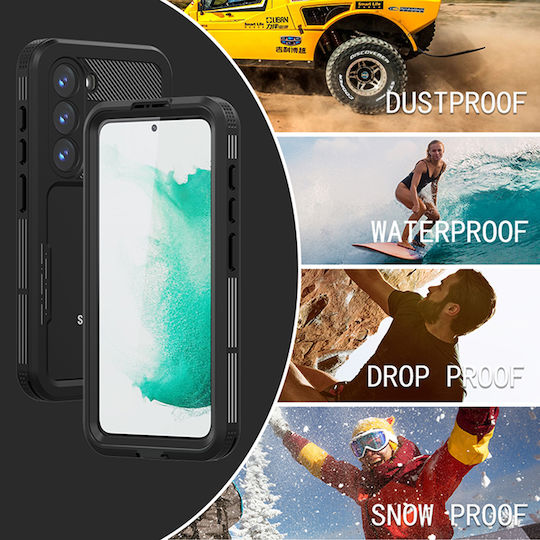 Shellbox 360 Full Cover Plastic Impermeabil Negru (Galaxy S23)