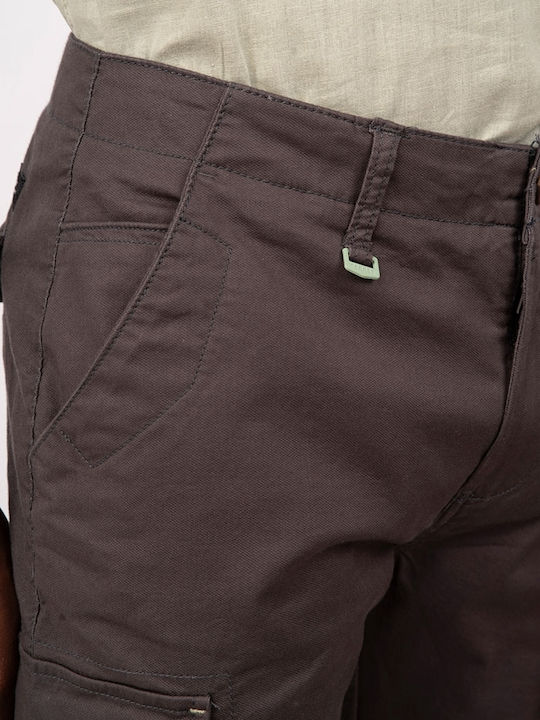 Rebase Herrenhose Cargo in Normaler Passform Charcoal