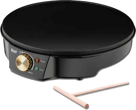Raf Κρεπιέρα 30cm Μαύρη 1000W