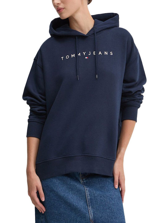 Tommy Hilfiger Women's Long Hooded Sweatshirt Blue