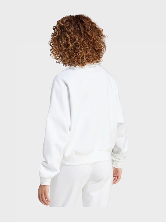 adidas Essentials Φούτερ Λευκό με Κουκούλα