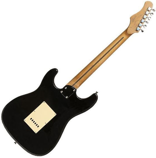 Stagg Ses-55 Electric Guitar Stratocaster with S Pickup Configuration Black with Case