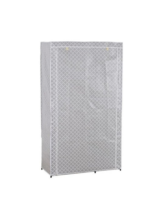 Stoffschrank mit Reißverschluss und Regalen in Gray Farbe 100x46x173.2cm Stoffschrank mit Reißverschluss und Regalen in Gray Farbe 100x46x173.2cm
