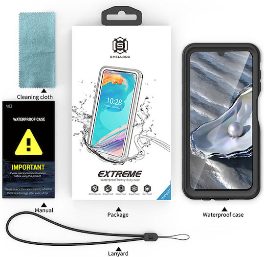 Shellbox Back Cover Σιλικόνης Αδιάβροχο Μαύρο (Galaxy A14)