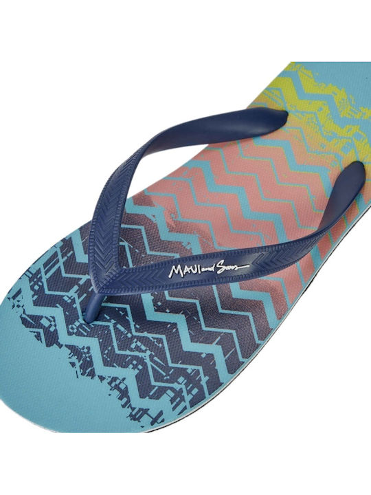 Asek Herren Flip Flops Blau