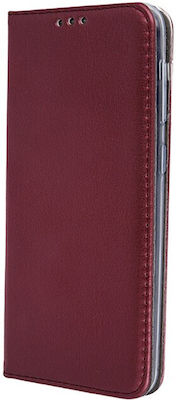 Wallet Leather Durable Burgundy (Moto G84)