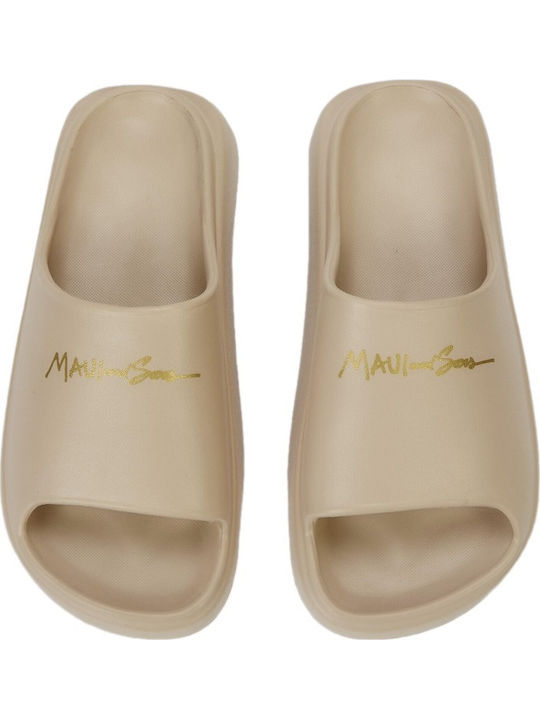 Ostela Frauen Flip Flops in Beige Farbe